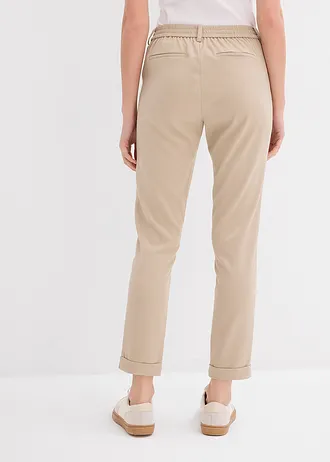 Pantalon chino en viscose mélangée • sable • Boutique bonprix