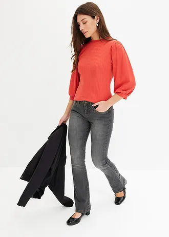 T-shirt à manches volumineuses • corail mat • Boutique bonprix