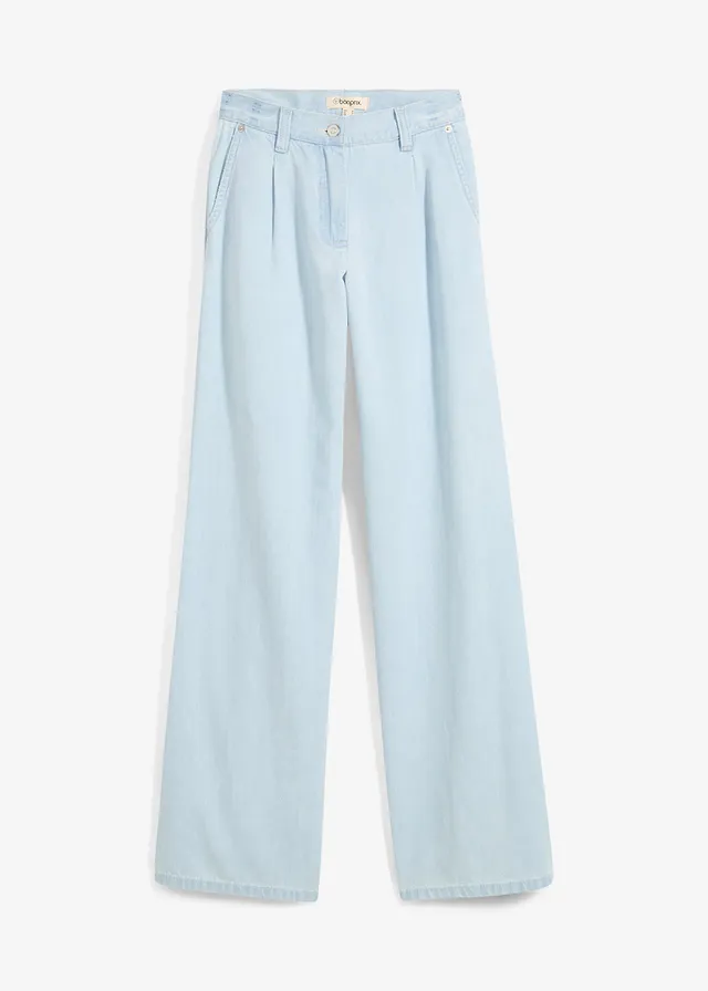 Džínsy, široké, mid waist, super soft