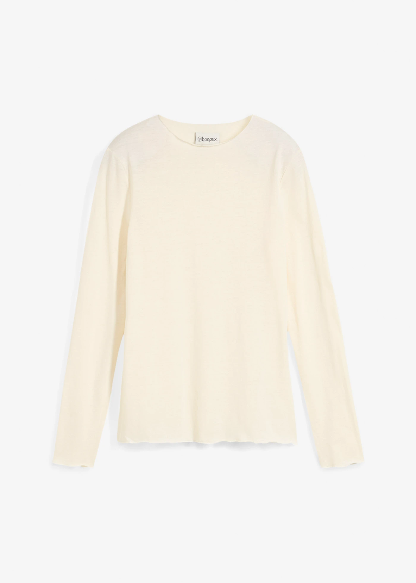 Semi-transparante longsleeve • ecru • bonprix online shop