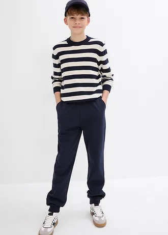 Pantaloni sport din amestec moale de bumbac • bleumarin • magazin bonprix
