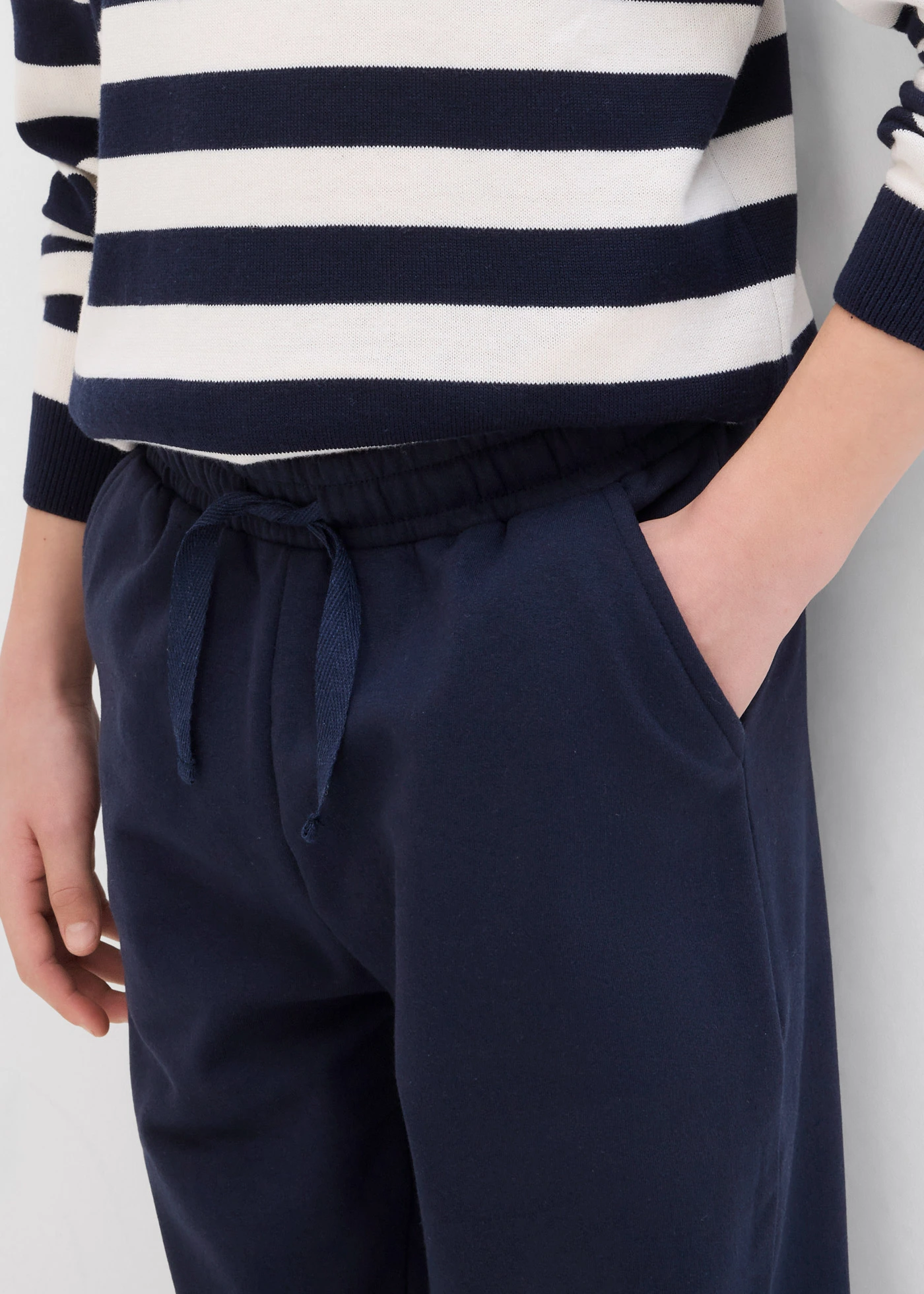 Pantalon de jogging en coton mélangé • bleu foncé • Boutique bonprix