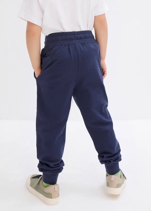 Joggingbroek van biologisch katoen, Kleur: donkerblauw