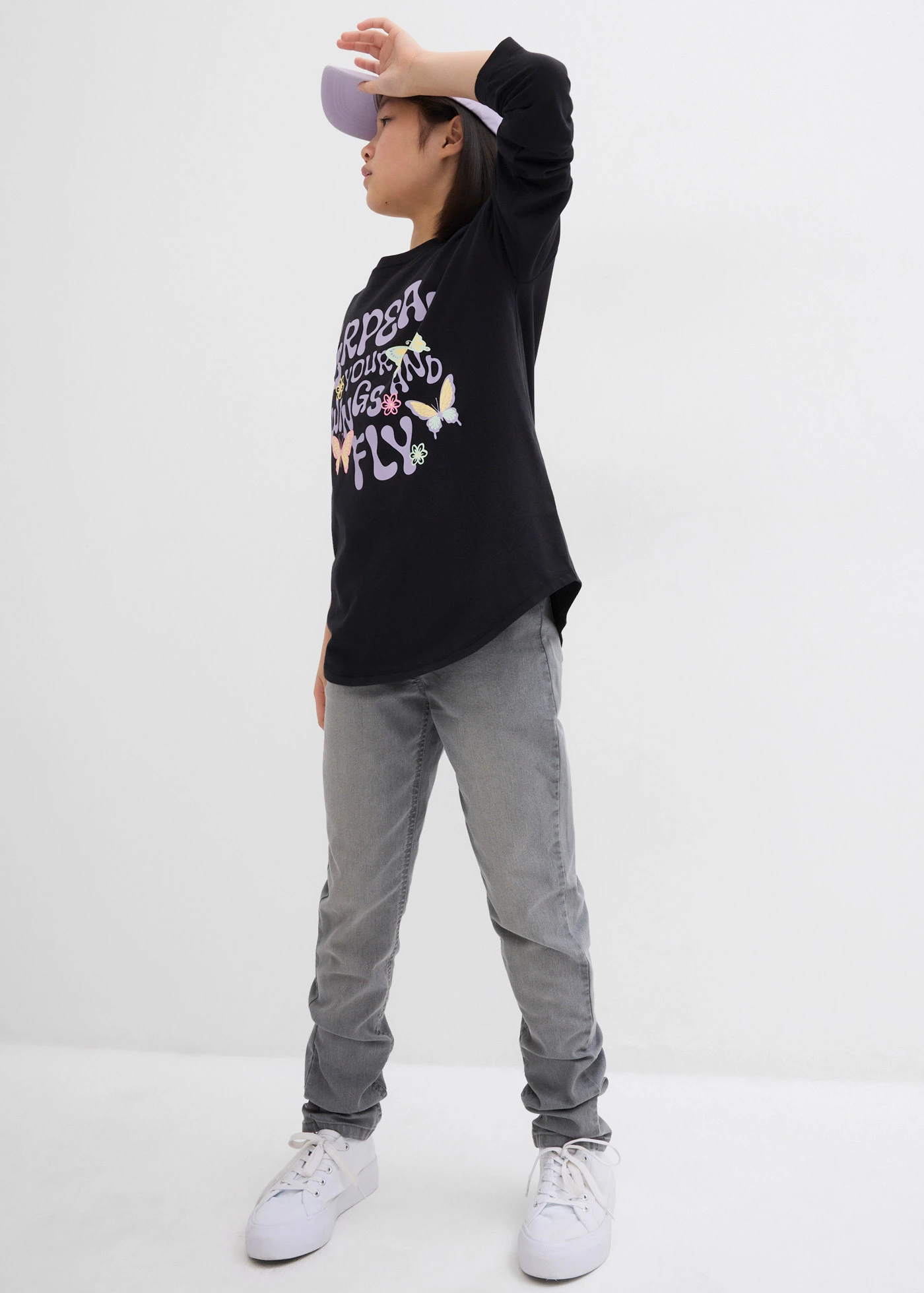 Longsleeve van biologisch katoen • zwart • bonprix online shop