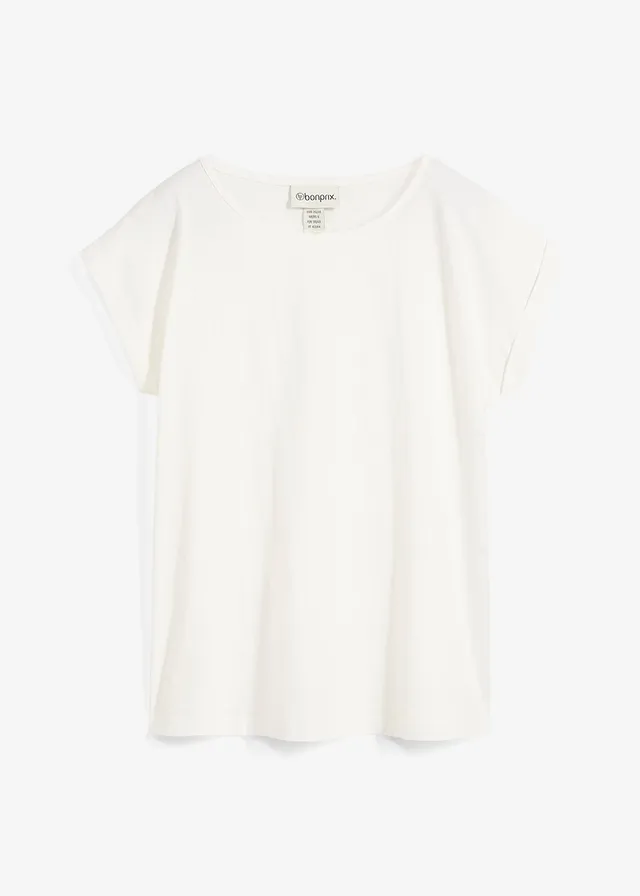 Bluză cu conținut de mătase • ecru • magazin bonprix