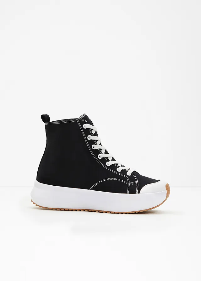 Bascheți high top cu platformă • negru • magazin bonprix