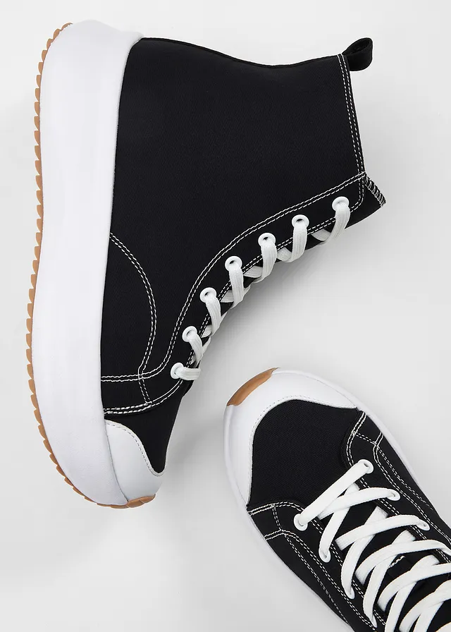 Hoge plateau sneakers • zwart • product-page.page-title-suffix