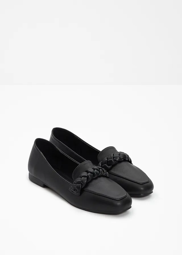 Loafers, Kleur: zwart