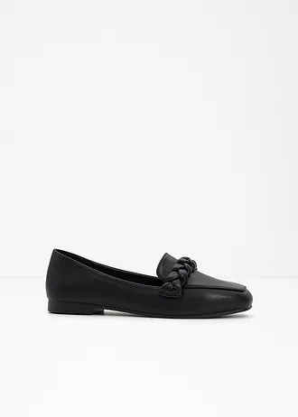Loafers met gevlochten details