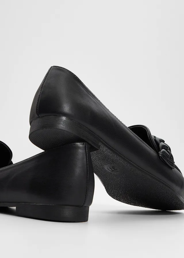 Loafers, Kleur: zwart