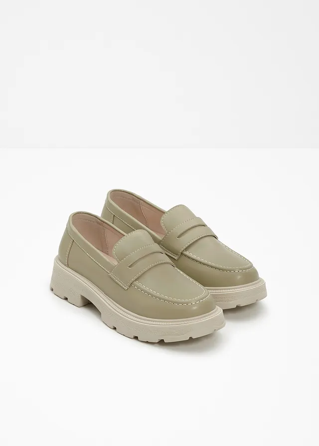 Mocassins à semelle épaisse et légère • olive clair • product-page.page-title-suffix