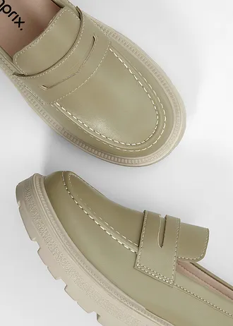 Mokasíny Chunky • khaki • obchod bonprix
