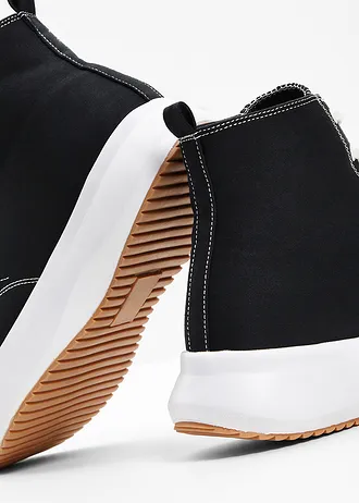 Hoge plateau sneakers • zwart • bonprix online shop