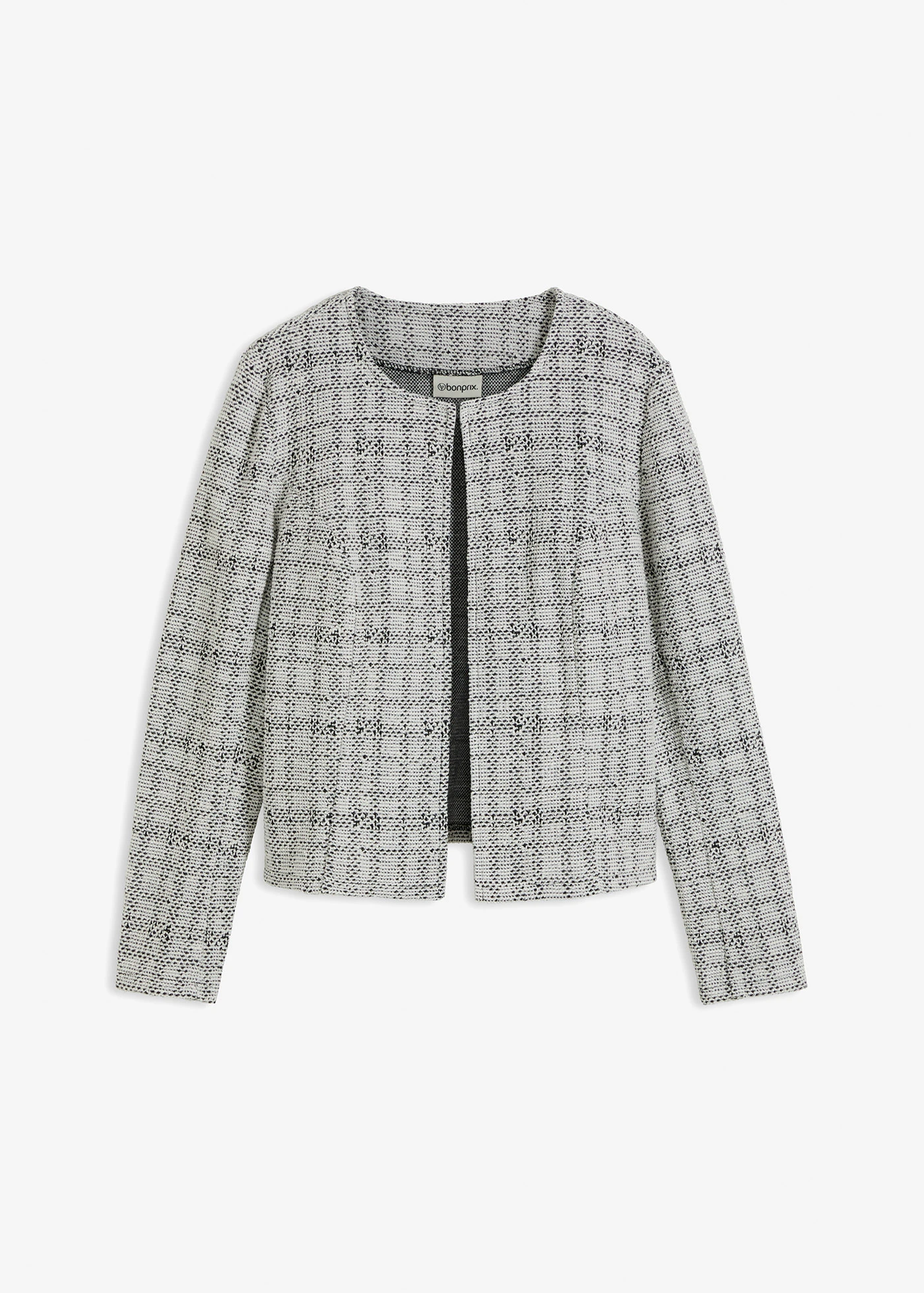 Gilet en maille • noir-écru • Boutique bonprix