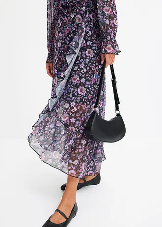 Rochie din mesh cu imprimeu floral • roșu-arțar înflorat • magazin bonprix