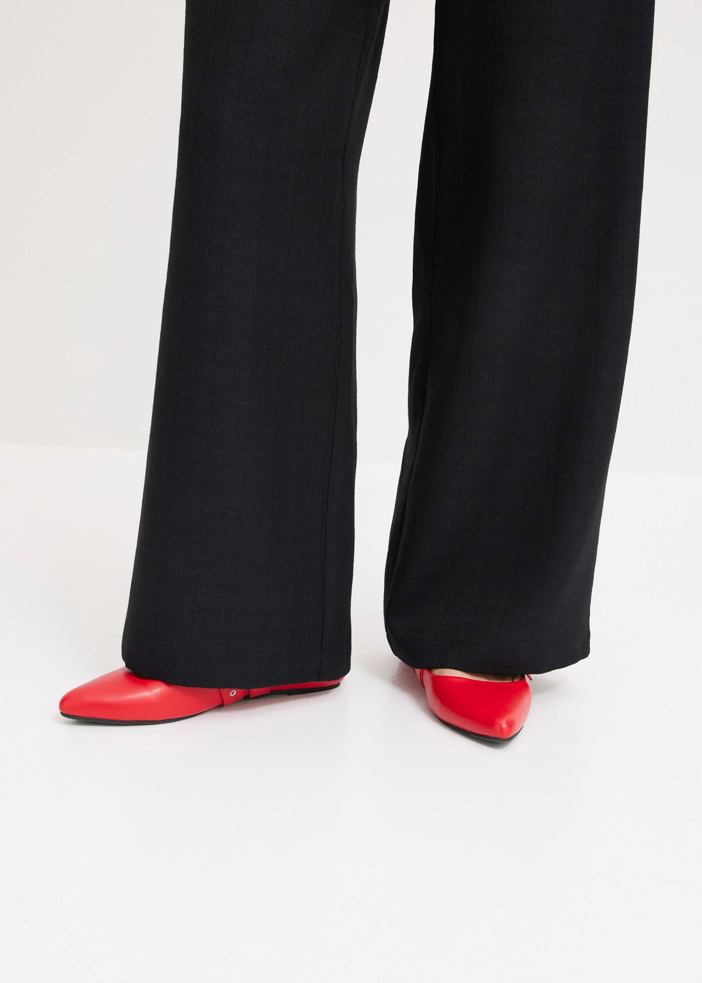 Marlene Dietrich broek in linnen-look met een elegante band • zwart • bonprix online shop
