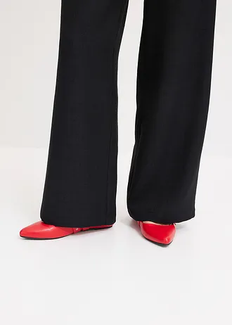 Marlene Dietrich broek in linnen-look met een elegante band • zwart • bonprix online shop