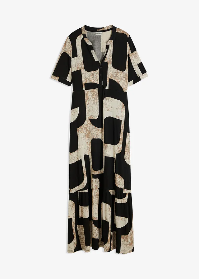 Rochie maxi din amestec moale cu viscoză