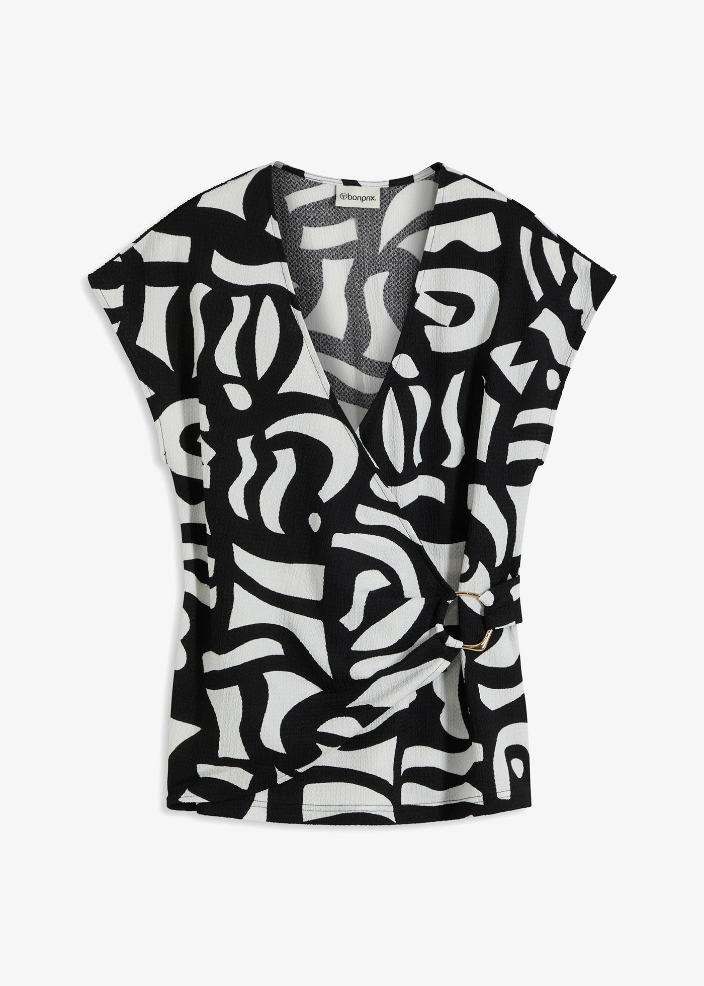 Shirt met print • zwart-wolwit grafische print • bonprix online shop