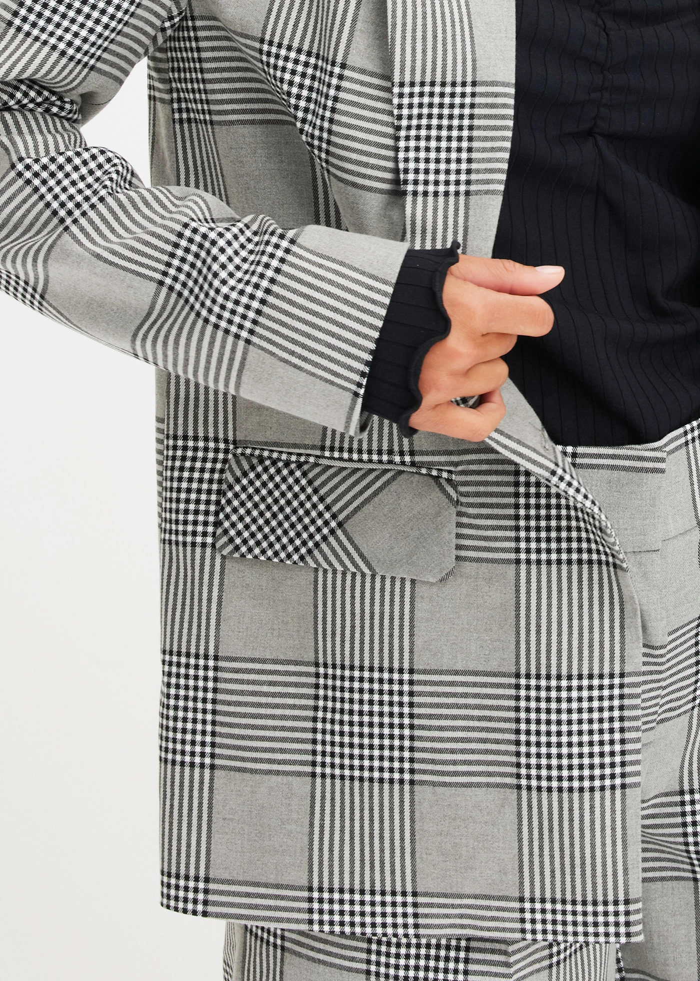 Kostkovaný blejzr • šedá kostkovaná • bonprix obchod