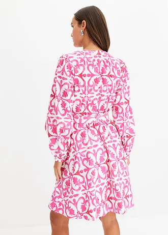 Šaty s potiskem, barva: pink s potiskem