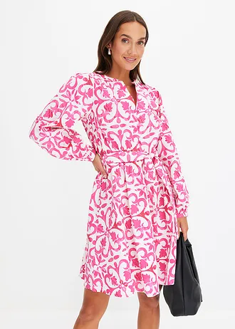 Šaty s potiskem, barva: pink s potiskem