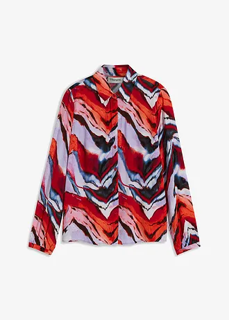 Halenka s potiskem • fialovo-černo-červená s potiskem • bonprix obchod