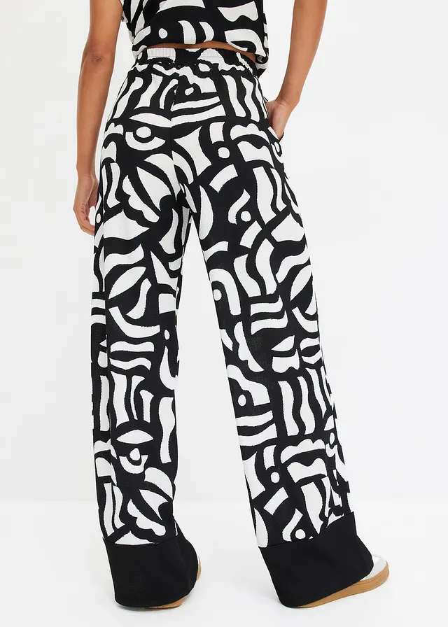 Pantalon en jersey • noir-écru graphique • product-page.page-title-suffix