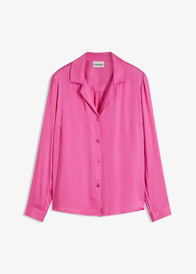 Bluză din satin fin • fucsia deschis • magazin bonprix
