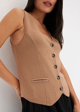 Pletená vesta • velbloudí • bonprix obchod