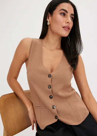 Pletená vesta • velbloudí • bonprix obchod