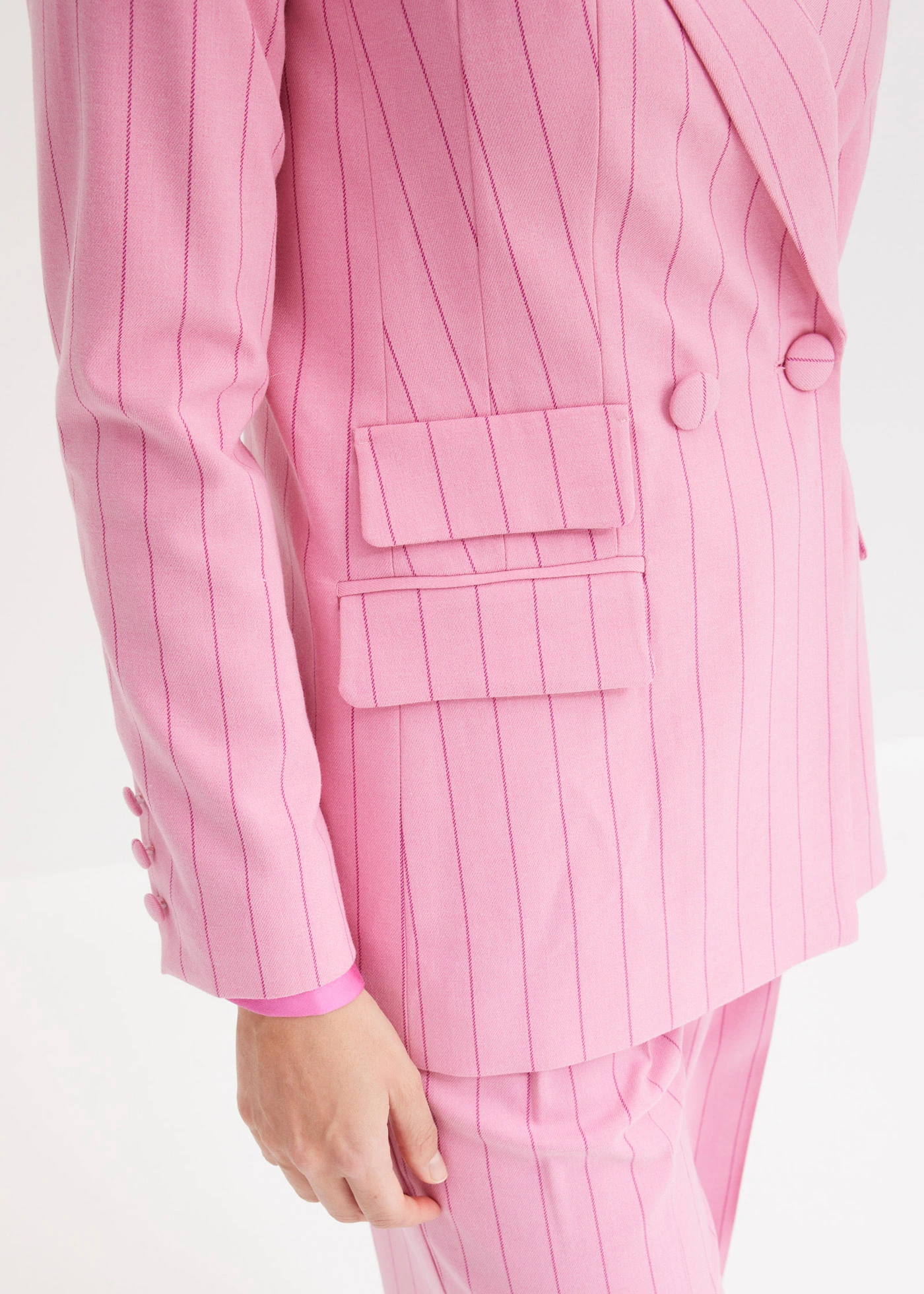 Sacou cu dungi subțiri • pink pastel/fucsia deschis cu dungi • magazin bonprix