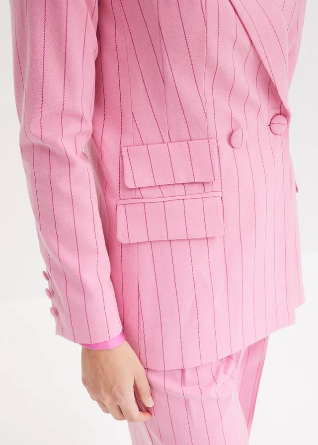 Sacou cu dungi subțiri • pink pastel/fucsia deschis cu dungi • magazin bonprix