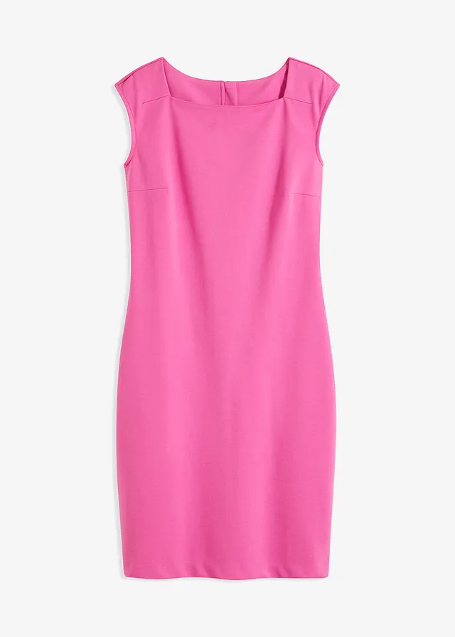 Robe fourreau en Punto di Roma • fuchsia clair • Boutique bonprix