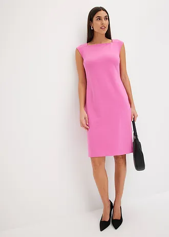 Robe fourreau en Punto di Roma • fuchsia clair • Boutique bonprix