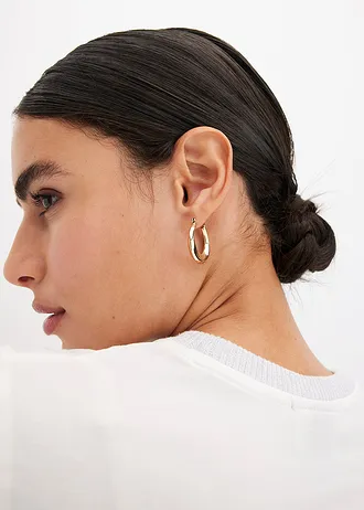 Póló kötött szegéllyel és csillogó szálakkal • gyapjúfehér • bonprix áruház