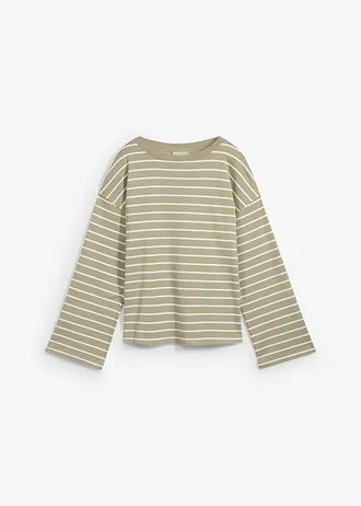 Gestreept shirt van puur biologisch katoen