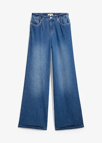 Džínsy, Wide-Leg, pohodlný vysoký pás