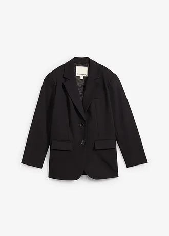 Blazer oversize, Couleur: noir
