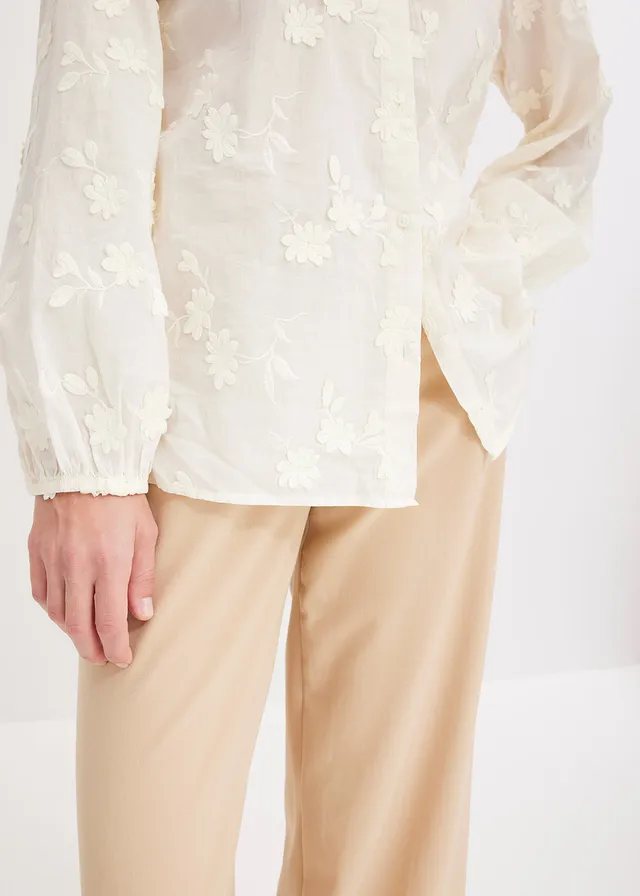 Blouse van puur katoen • wolwit • product-page.page-title-suffix