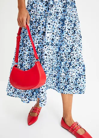 Midi jurk gedessineerd • lichtblauw gebloemd • bonprix online shop