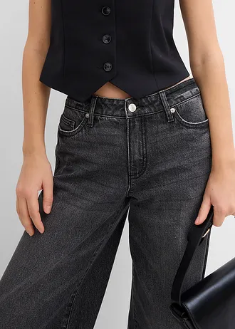 Vestă scurtă tip costum • negru • magazin bonprix