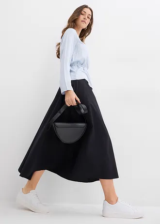 Blouse van soepelvallend satijn • zachtblauw • bonprix online shop