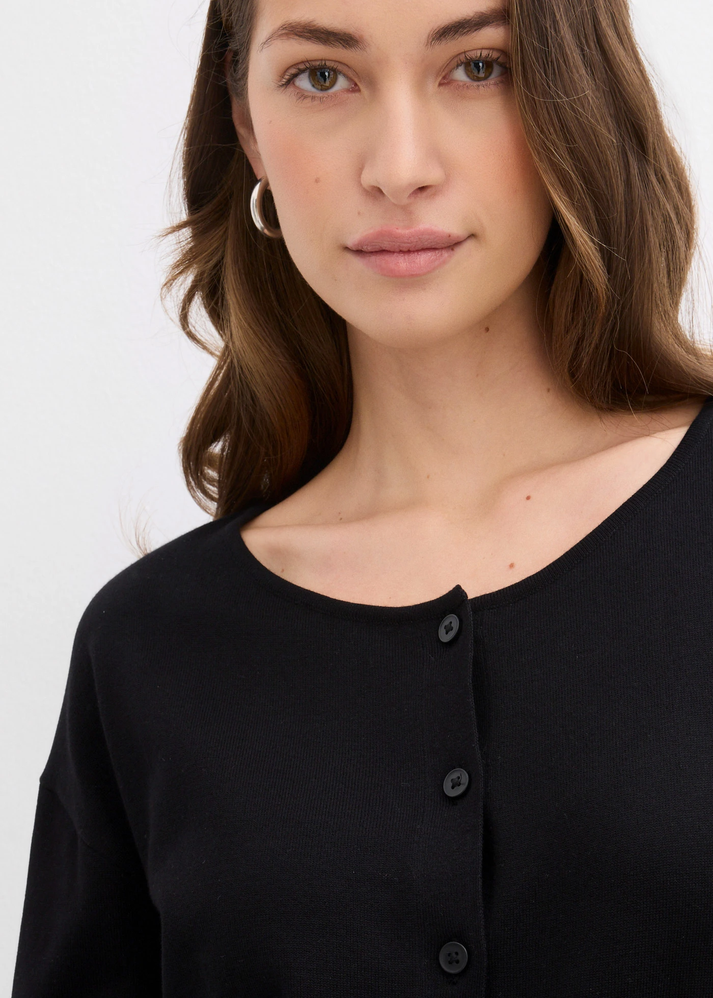 Fijn gebreid vest • zwart • bonprix online shop