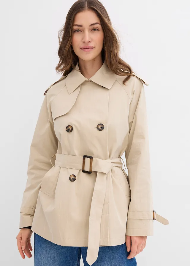 Trench court, Couleur: beige