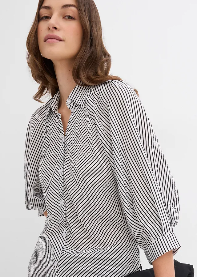 Blouse • wolwit/zwart gestreept • product-page.page-title-suffix