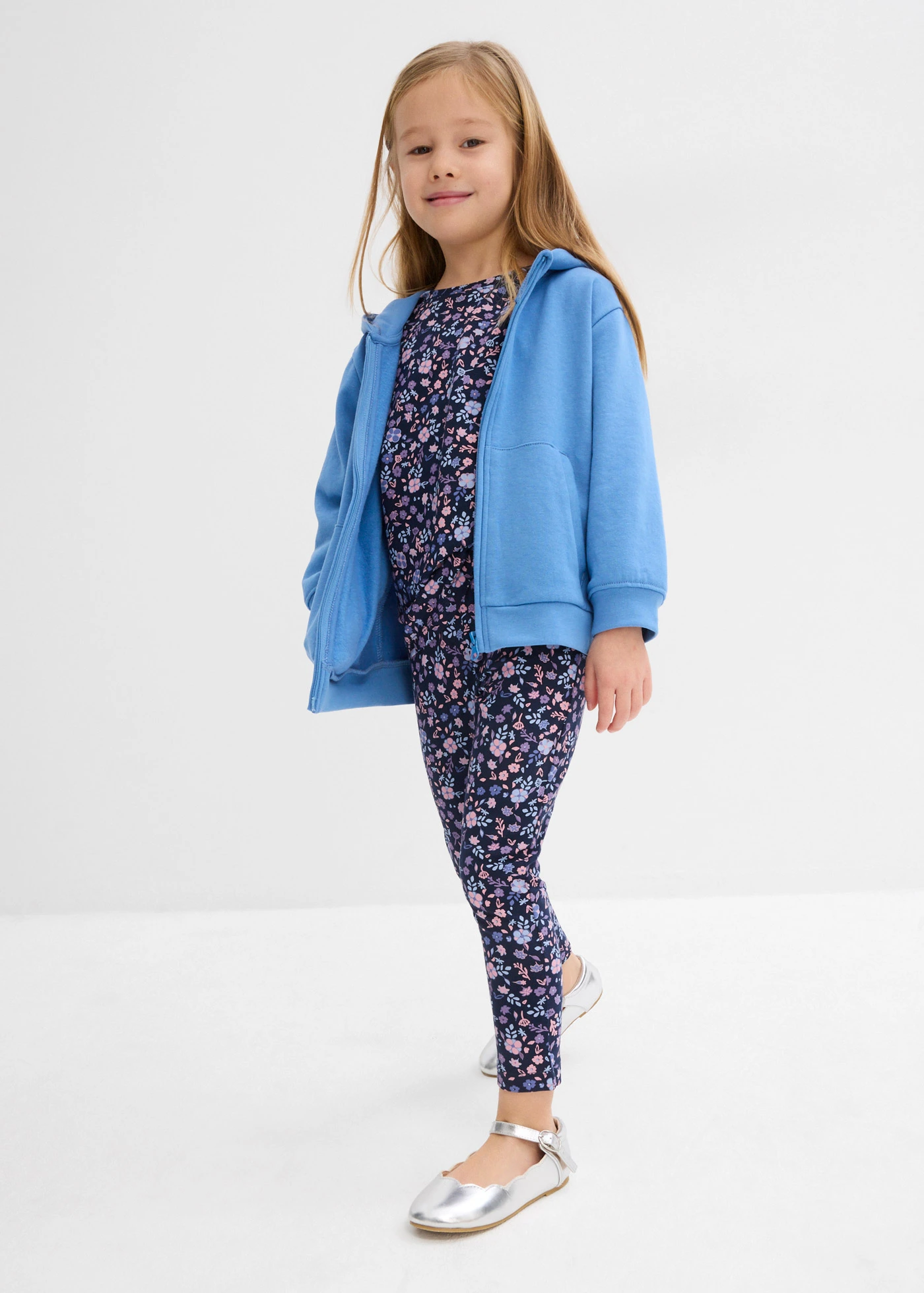 Leggings (set van 3) • rookviolet+lichtblauw+donkerblauw • bonprix online shop