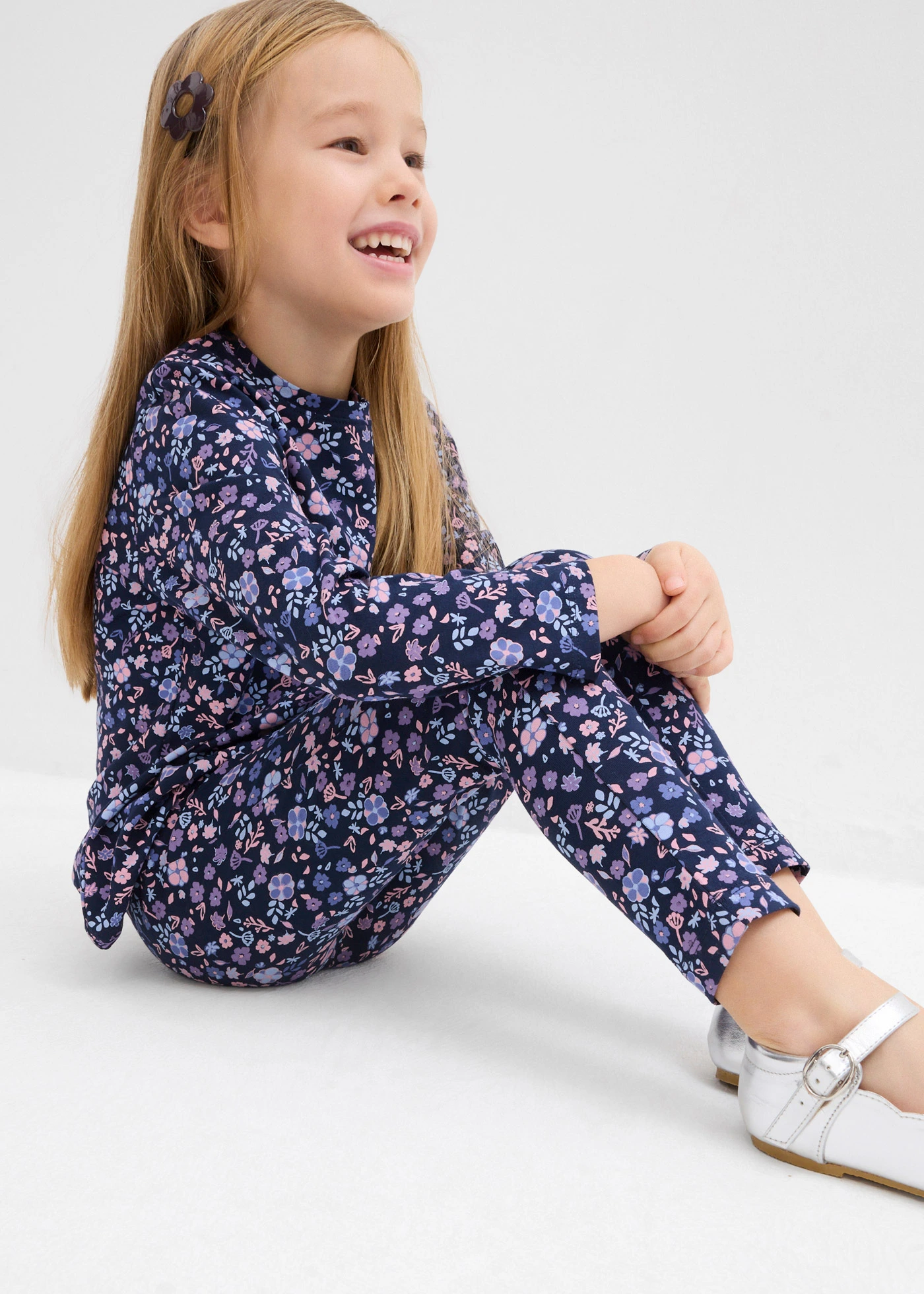 Lot de 3 leggings • violine fumé+bleu clair+bleu foncé • Boutique bonprix