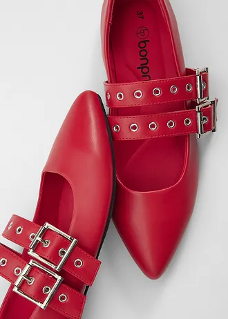 Mary Janes met een gewatteerde binnenzool • rood • bonprix online shop
