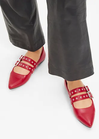 Mary Janes met een gewatteerde binnenzool • rood • bonprix online shop